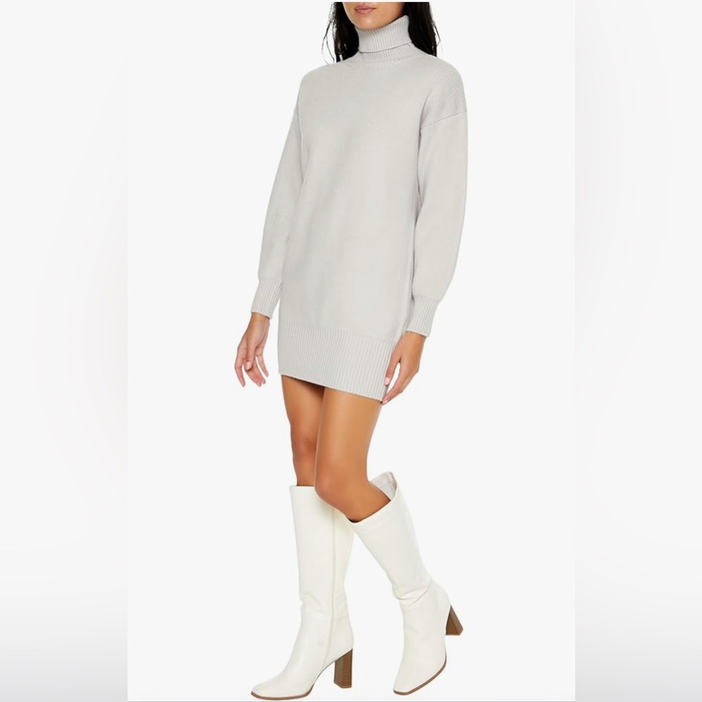 Forever 21 Knit Turtleneck Sweater Dress Size M BNWT